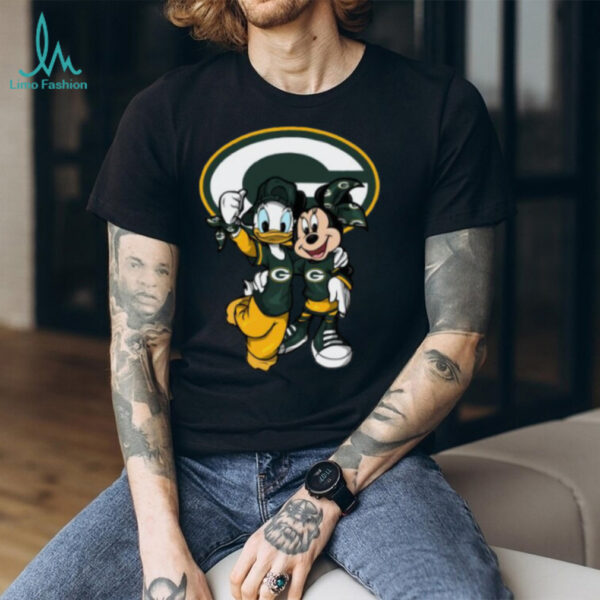Disney Team Green Bay Packers Mickey & Donald Shirt