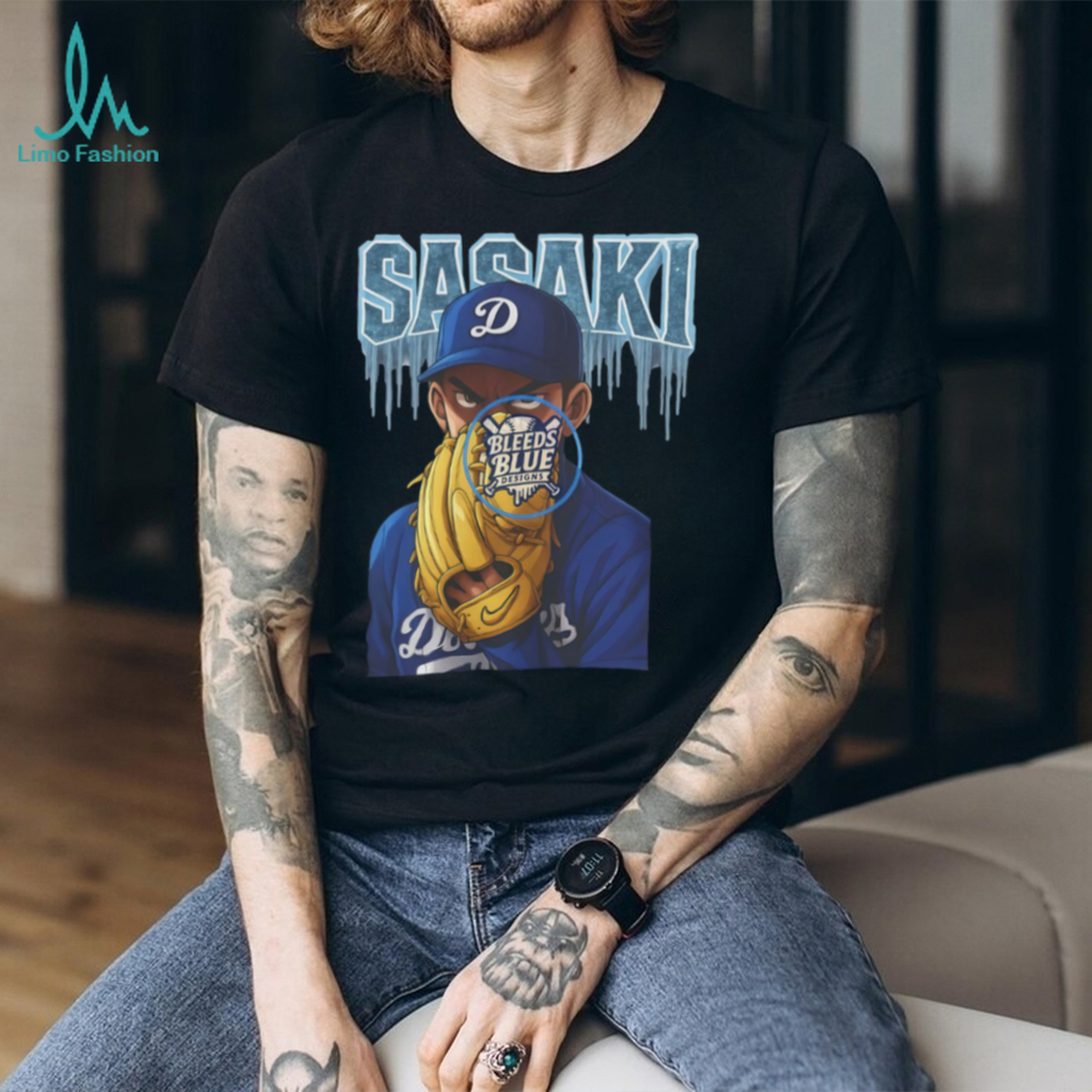 Dodgers Roki Sasaki Ice Anime T Shirt Dodgers Roki Sasaki Ice Anime T Shirt
