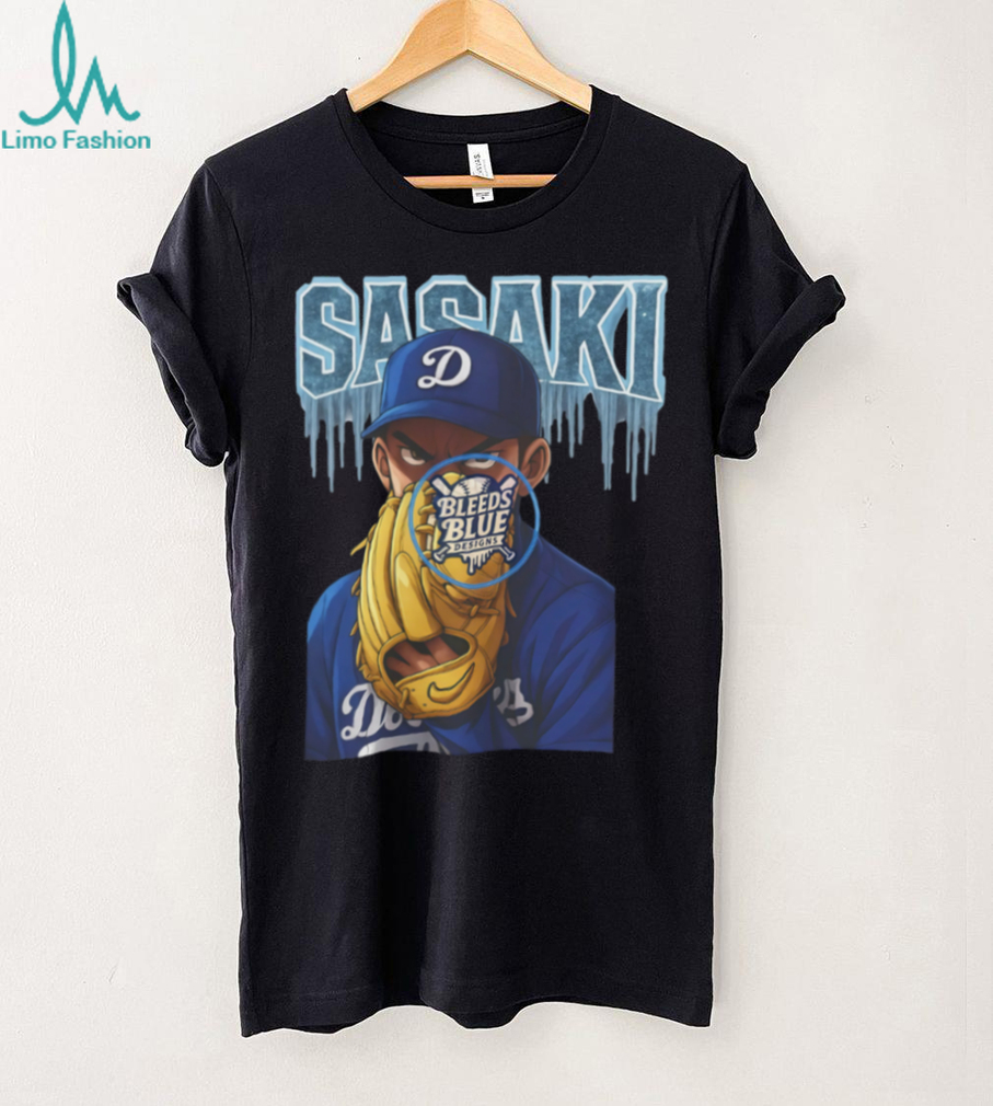Dodgers Roki Sasaki Ice Anime T Shirt Dodgers Roki Sasaki Ice Anime T Shirt