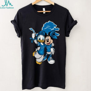 Donald Duck and Minnie Mouse Detroit Lions Football Tee