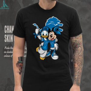 Donald Duck and Minnie Mouse Detroit Lions Football Tee