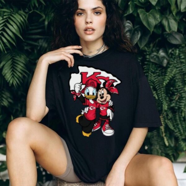 Donald and Minnie Mouse Chiefs Fan Shirt