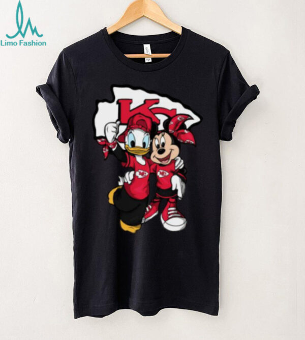Donald and Minnie Mouse Chiefs Fan Shirt