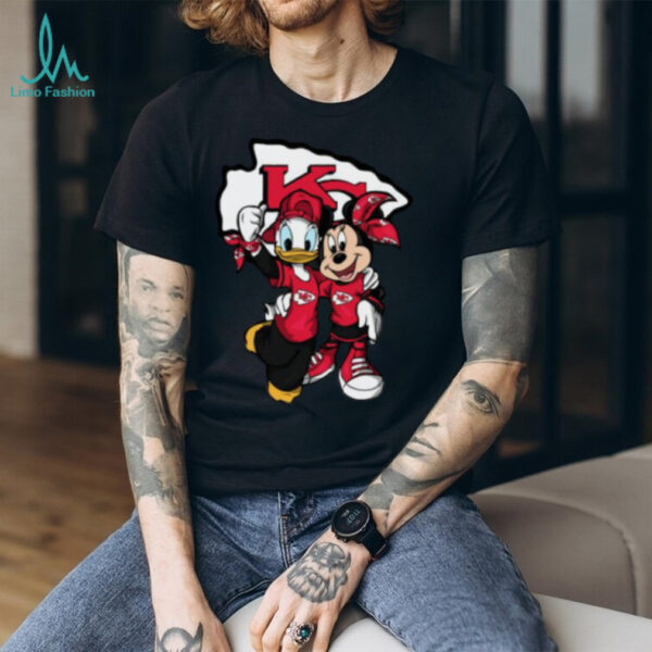 Donald and Minnie Mouse Chiefs Fan Shirt