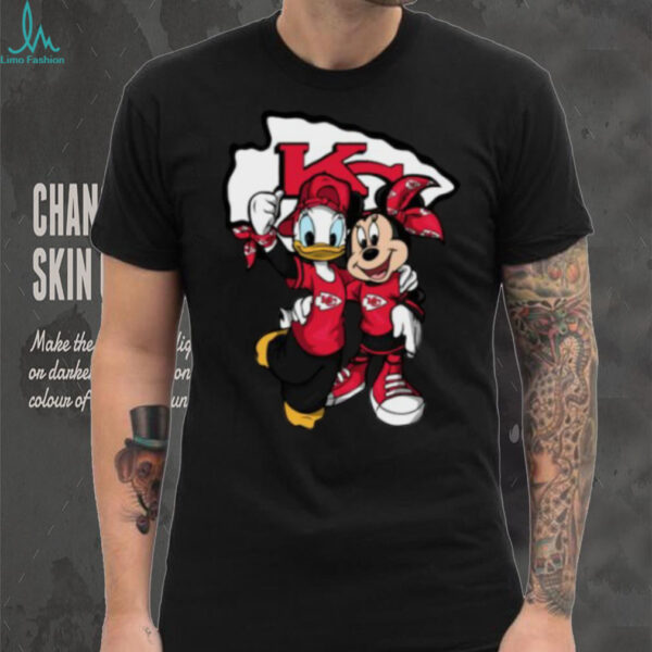 Donald and Minnie Mouse Chiefs Fan Shirt