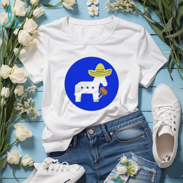Donkey Republic Wearing Mexican Hat Cinco De Mayo shirt
