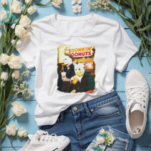 Dunkin Donuts Horror Movie Michael and Jason funny Halloween shirt
