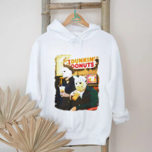 Dunkin Donuts Horror Movie Michael and Jason funny Halloween shirt