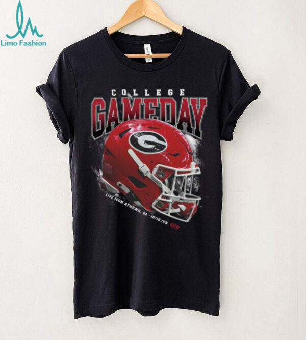 ESPN College Gameday Georgia Bulldogs Football Helmet TShirt