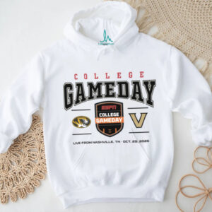 ESPN College Gameday Missouri Tigers Vs Vanderbilt Commodores Logo Shirt