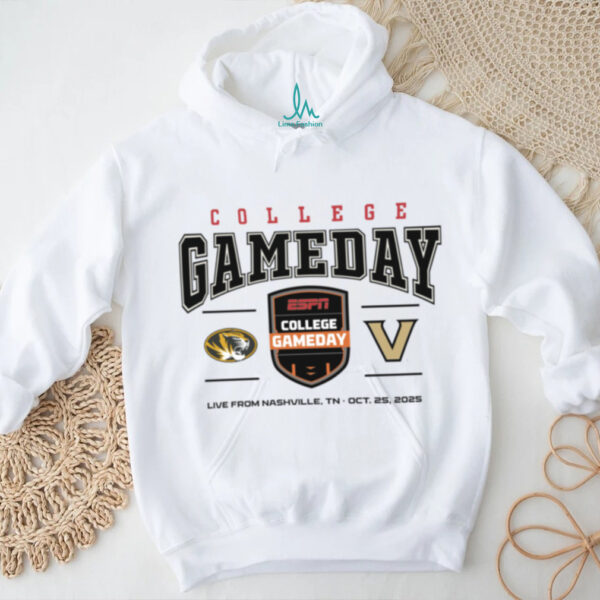 ESPN College Gameday Missouri Tigers Vs Vanderbilt Commodores Logo Shirt