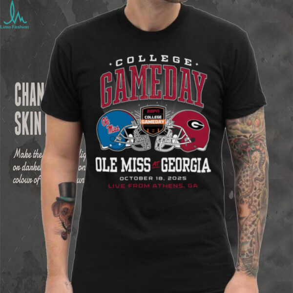 ESPN Merch College Gameday Ole Miss vs Georgia T Shirt