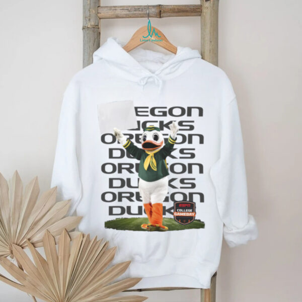 ESPN Merch Oregon Ducks Football College GameDay Sign 2025 Mascot T Shirt