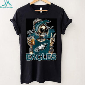 Eagles Fan Skeleton Vibe Tee