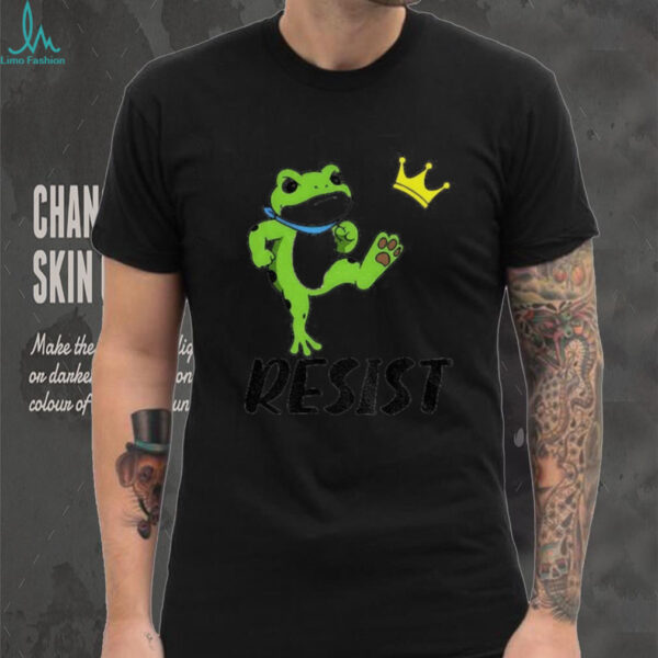 Resist Portland frog kicks crown political anti Maga shirt