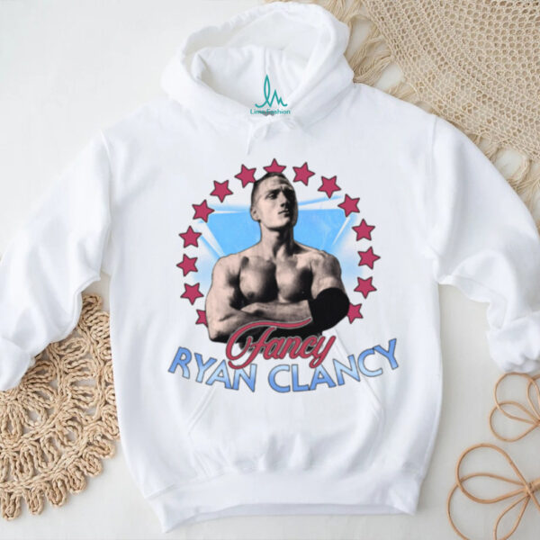 Fancy Ryan Clancy Classic Stars T Shirt Wrestling Tees