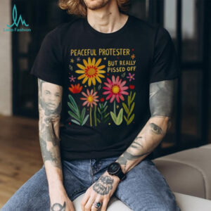 Feminist protest but really pissed off floral shirt