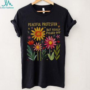 Feminist protest but really pissed off floral shirt