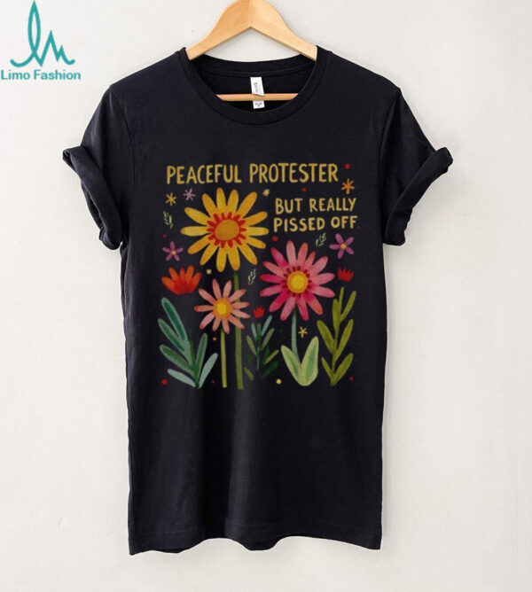 Feminist protest but really pissed off floral shirt