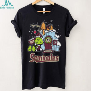 Florida State Seminoles Grinch and Snoopy Nuts Welcome Christmas T Shirt