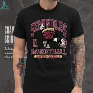 Florida State Seminoles Xavier Osceola #11 Basketball Shirt