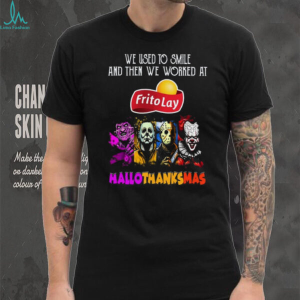 Frito Lay Christmas The Grinch And Jack Skellington Unwilling Friends Logo T Shirt