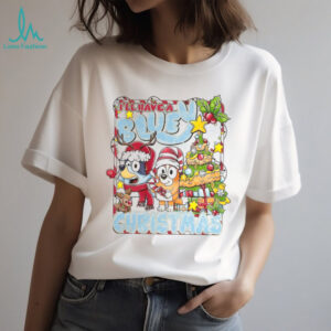 Funny I'll Have a Blue Christmas with Bluey and Bingo T Shirt