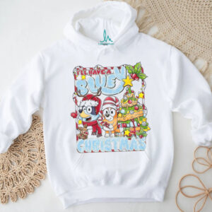 Funny I'll Have a Blue Christmas with Bluey and Bingo T Shirt