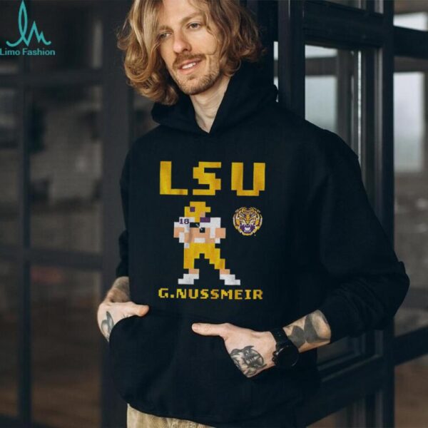 Garrett Nussmeier Retro Baller LSU Tigers football 2025 shirt
