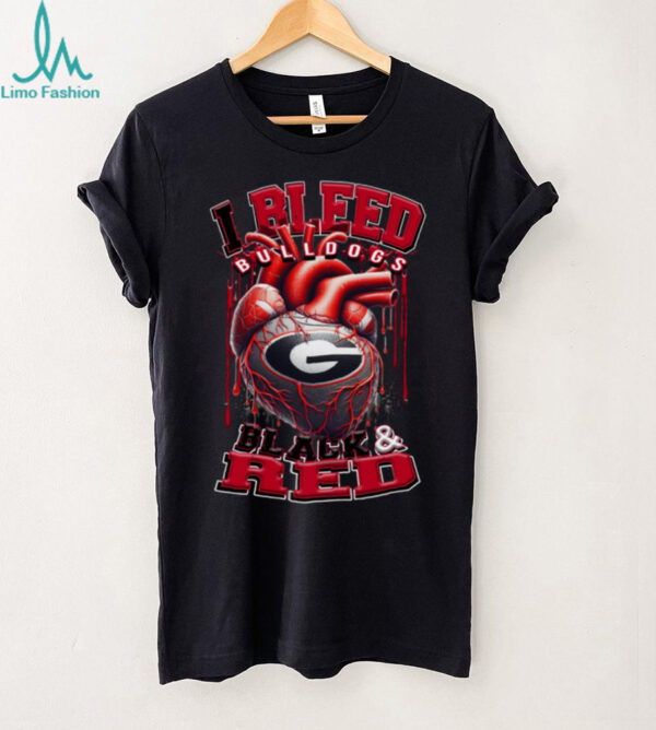 Georgia Bulldogs 2025 NCAA I Bleed Colors T Shirt