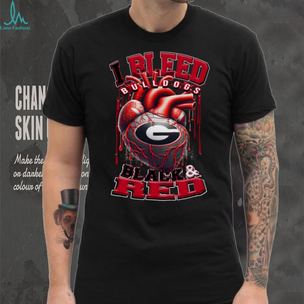 Georgia Bulldogs 2025 NCAA I Bleed Colors T Shirt Georgia Bulldogs 2025 NCAA I Bleed Colors T Shirt