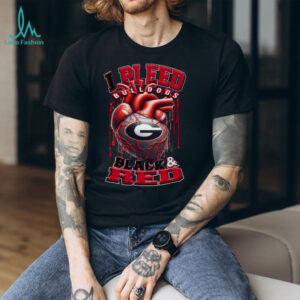 Georgia Bulldogs 2025 NCAA I Bleed Colors T Shirt