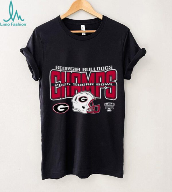 Georgia Bulldogs Football 2025 Sugar Bowl Champs Helmet Logo Hoodie