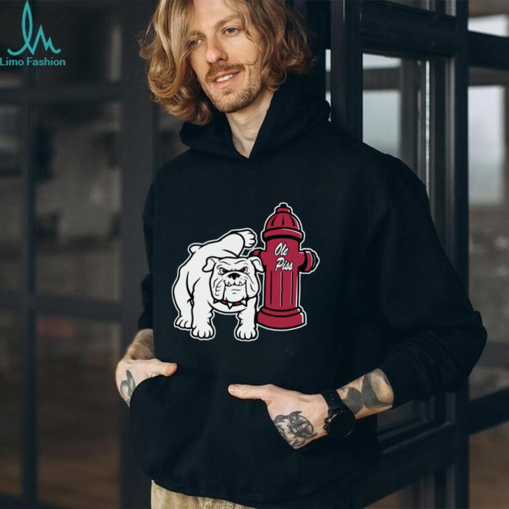 Georgia Bulldogs GA Hydrant Barstool Sports Football Tee Georgia Bulldogs GA Hydrant Barstool Sports Football Tee