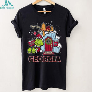 Georgia Bulldogs Grinch and Snoopy Nuts Welcome Christmas T Shirt