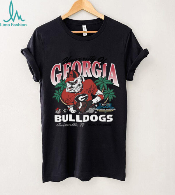 Georgia Bulldogs Palm Tree Rivalry Football Florida Vs Georgia Jacksonville 2025 T Shirt