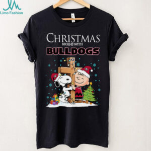 Georgia Bulldogs Snoopy Christmas Shirt Charlie Brown Holiday Football Tee
