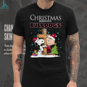 Georgia Bulldogs Snoopy Christmas Shirt Charlie Brown Holiday Football Tee