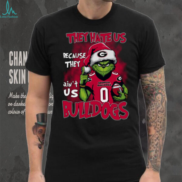 Georgia Bulldogs They Hate Us Because They Ain’t Us Grinch Christmas T Shirt