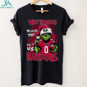 Georgia Bulldogs They Hate Us Because They Ain't Us Grinch Christmas T Shirt