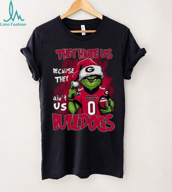 Georgia Bulldogs They Hate Us Because They Ain’t Us Grinch Christmas T Shirt