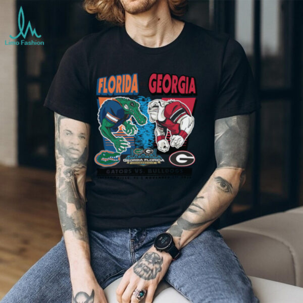 Georgia Bulldogs Vs Florida Gators NCAA Football 2025 Mascot Rivalry Matchup Shirt
