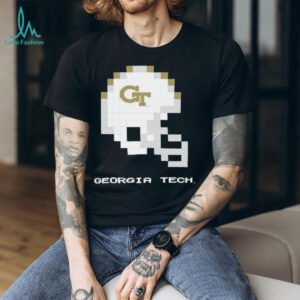 Georgia Tech Yellow Jackets 8 Bit Techmo Bowl Helmet TShirt