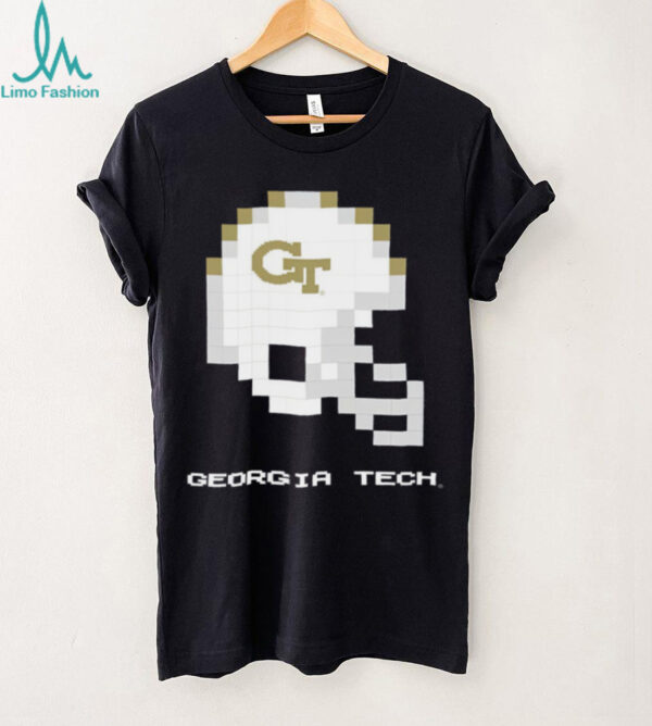 Georgia Tech Yellow Jackets 8 Bit Techmo Bowl Helmet TShirt