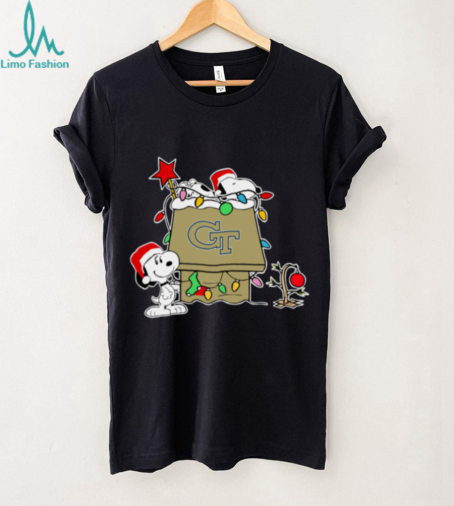 Georgia Tech Yellow Jackets Football Snoopy Christmas Holiday 2025 T Shirt Georgia Tech Yellow Jackets Football Snoopy Christmas Holiday 2025 T Shirt