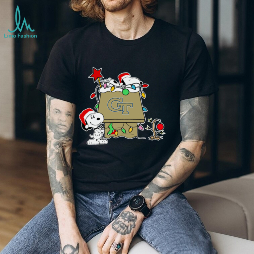 Georgia Tech Yellow Jackets Football Snoopy Christmas Holiday 2025 T Shirt Georgia Tech Yellow Jackets Football Snoopy Christmas Holiday 2025 T Shirt