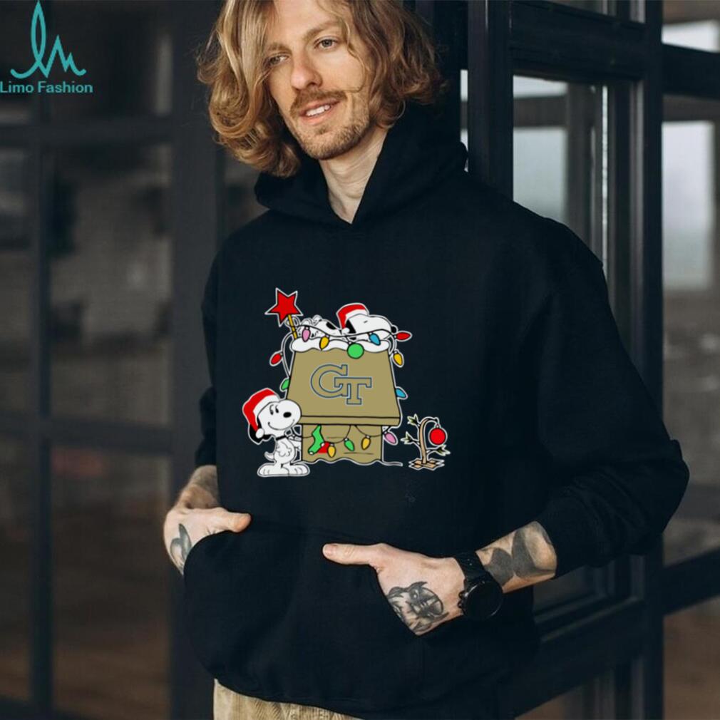 Georgia Tech Yellow Jackets Football Snoopy Christmas Holiday 2025 T Shirt Georgia Tech Yellow Jackets Football Snoopy Christmas Holiday 2025 T Shirt