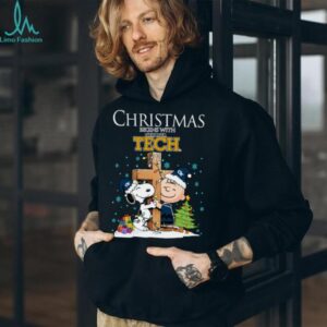 Georgia Tech Yellow Jackets Snoopy Christmas Shirt Charlie Brown Holiday Football Tee