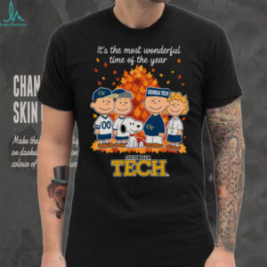 Georgia Tech Yellow Jackets X Peanuts It’S The Most Wonderful Time Of The Year The Fall Shirt