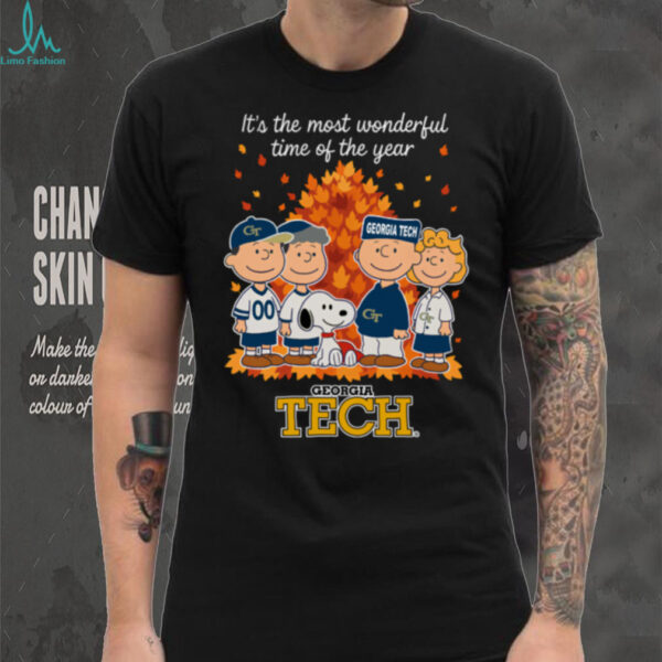 Georgia Tech Yellow Jackets X Peanuts It’S The Most Wonderful Time Of The Year The Fall Shirt